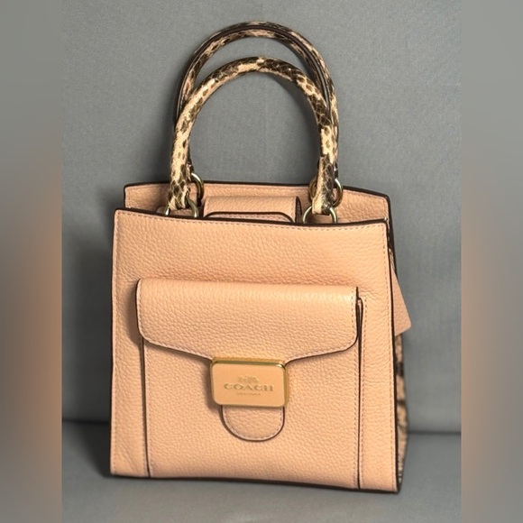 NWOT Coach C6779 Mini Pepper Crossbody Pebble and Embossed Leather Shell Pink - Picture 8 of 11